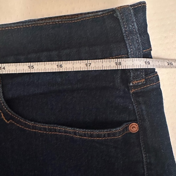 Lands' End Women's High Rise Wide Leg Dark Blue Jeans Size 18W - Picture 7 of 14